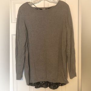 OVS lace lined grey sweater
